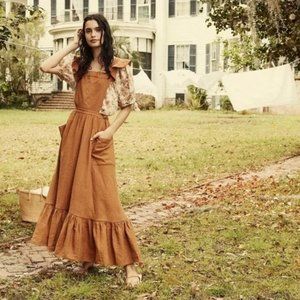 Doen Peninsula Dress, Fall Linen Silk Large